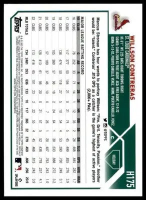 Willson Contreras 2023 Topps Holiday Metallic #H175 St. Louis Cardinals - Baseball Card Single