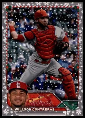 Willson Contreras 2023 Topps Holiday Metallic #H175 St. Louis Cardinals - Baseball Card Single