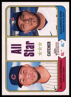Willson Contreras / Alejandro Kirk 2023 Topps Heritage #331 - Baseball Card Single