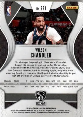 Wilson Chandler - 2019-20 Panini Prizm - #221 - Prizms Ruby Wave Basketball - Basketball Card Single