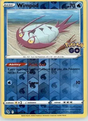 Wimpod - Pokemon GO - 025/078 - Reverse Holo LP Pokemon