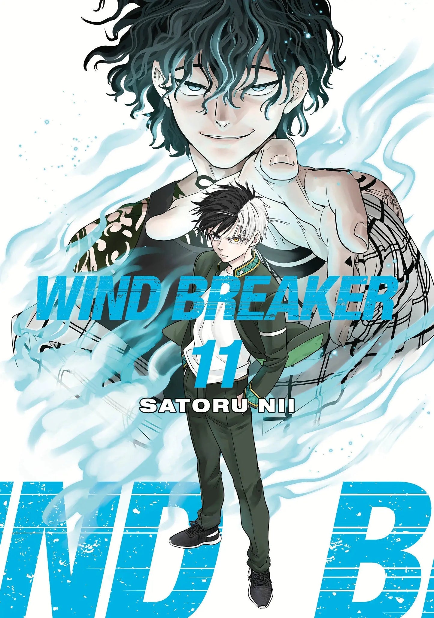 Manga cover art for Wind Breaker 11 featuring high school themes and Furin High characters