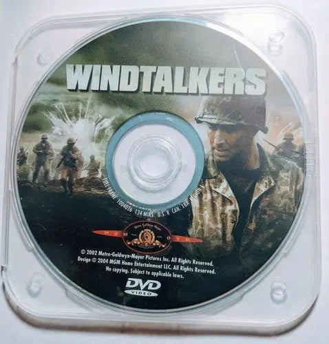 Windtalkers Nicholas Cage DVD in clear case for sale at ID 32195