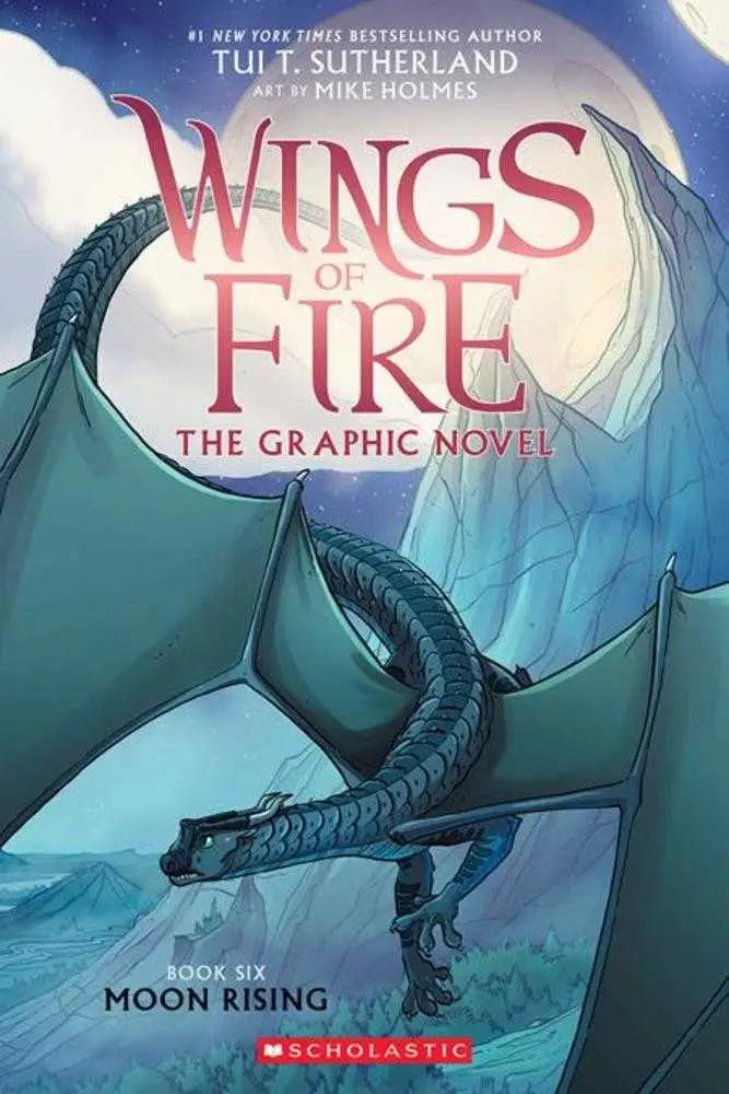 Graphic novel cover with a dragon for Wings Of Fire TPB Volume 06 Moon Rising at Jade Mountain Academy