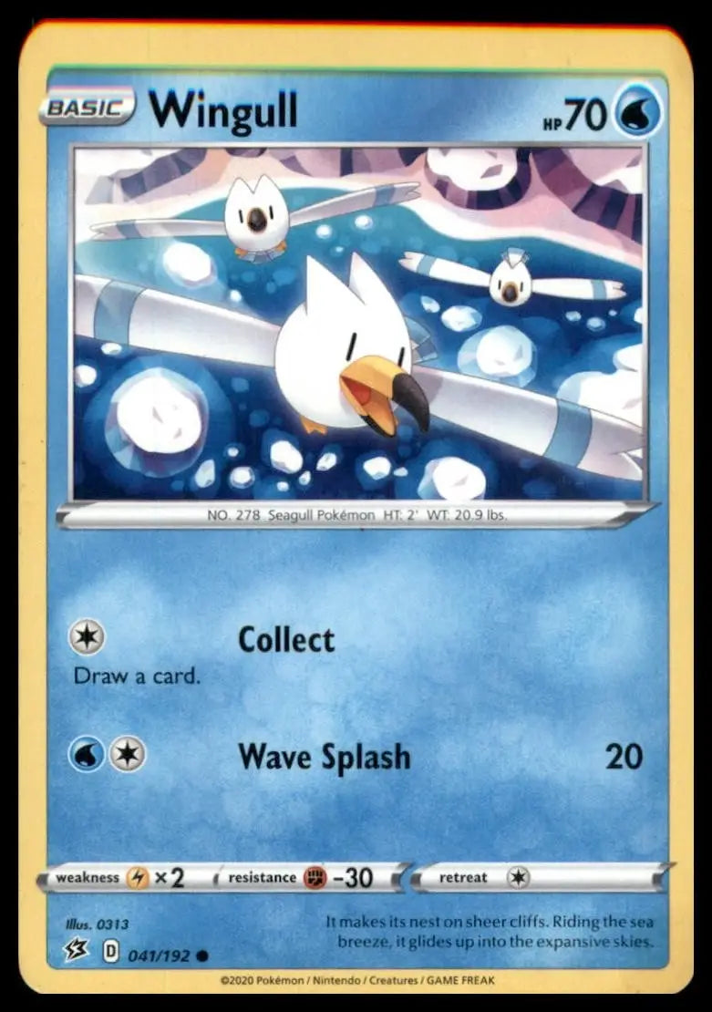 Wingull 041/192 Swsh02: Rebel Clash Regular Pokemon - Pokémon Card Single