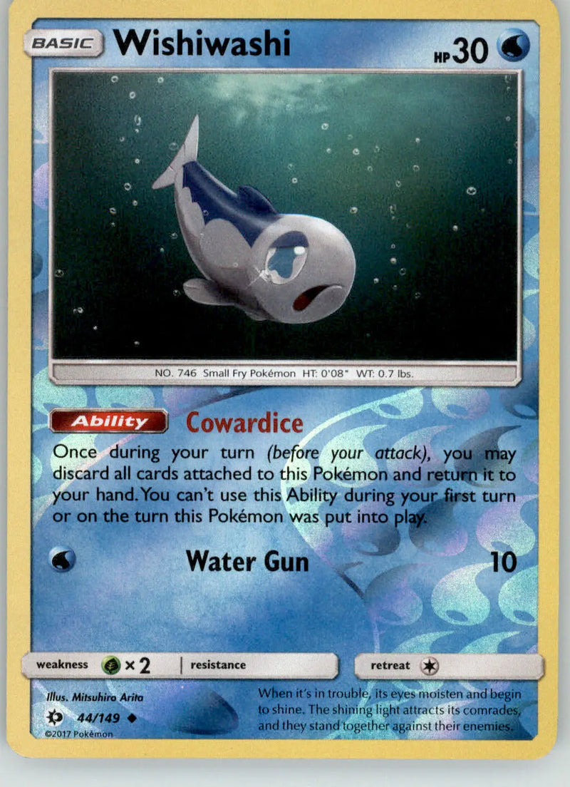 Wishiwashi - SM Base Set - 44/149 - Reverse Holo LP Pokemon - Pokémon Card Single