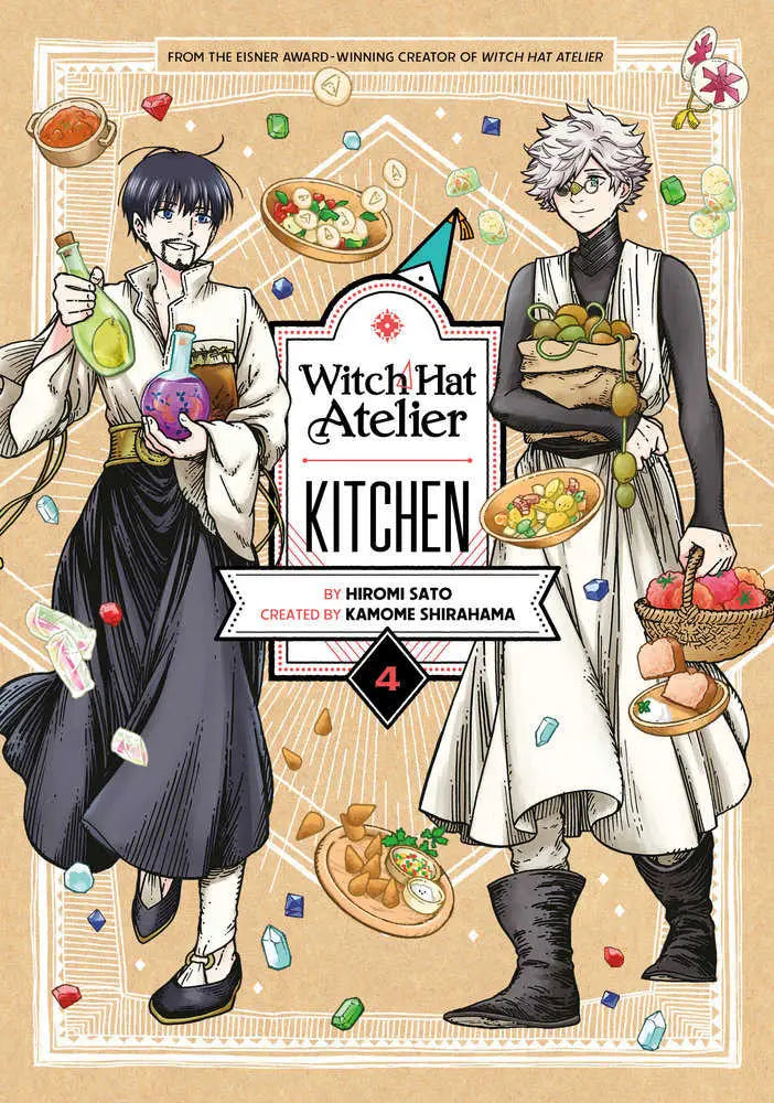 Witch Hat Atelier Kitchen manga cover for Witch Hat Atelier series in Atelier Kitchen style