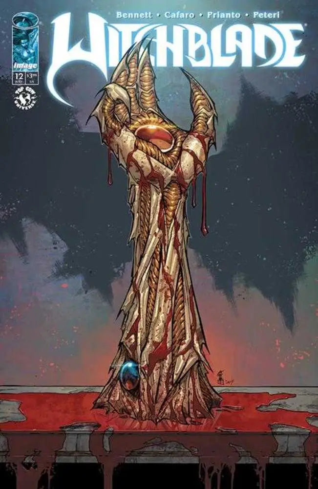 Supernatural forces illustrated in Witchblade #12 cover by Giuseppe Cafaro & Arif Prianto