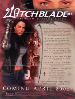 Witchblade Season One Trading Card Sell Sheet - Entertainment Memorabilia