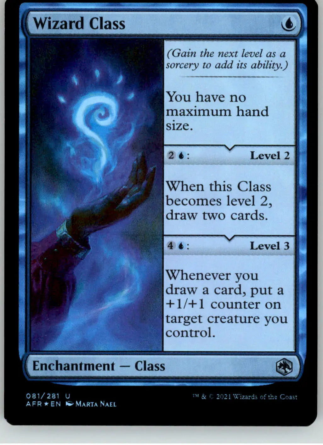 Wizard Class - Adventures in the Forgotten Realms - 81 - Foil NM Magic - Magic Card Single
