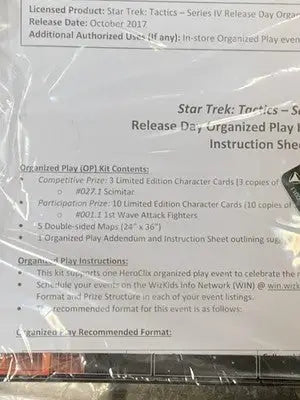 Wizkids Star Trek Tactics Series 4 OP Kit Heroclix Map LE Cards Tholian Web - Other