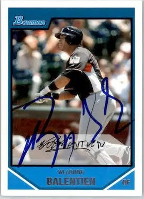 Wladimir Balentien - 2007 Bowman Draft Picks & Prospects - #BDPP100 - AUTO - Baseball Card Single