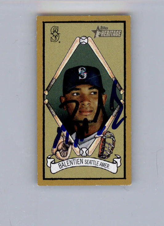 Wladimir Balentien - 2008 Topps Heritage - #HTCP14 - T205 Mini AUTO Baseball - Baseball Card Single