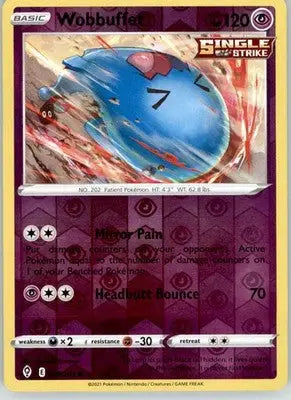 Wobbuffet - Evolving Skies - 066/203 - Reverse Holo LP Pokemon - Pokémon Card Single