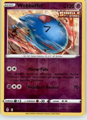 Wobbuffet - SWSH07: Evolving Skies - 066/203 - Reverse Holo LP - Pokémon Card Single