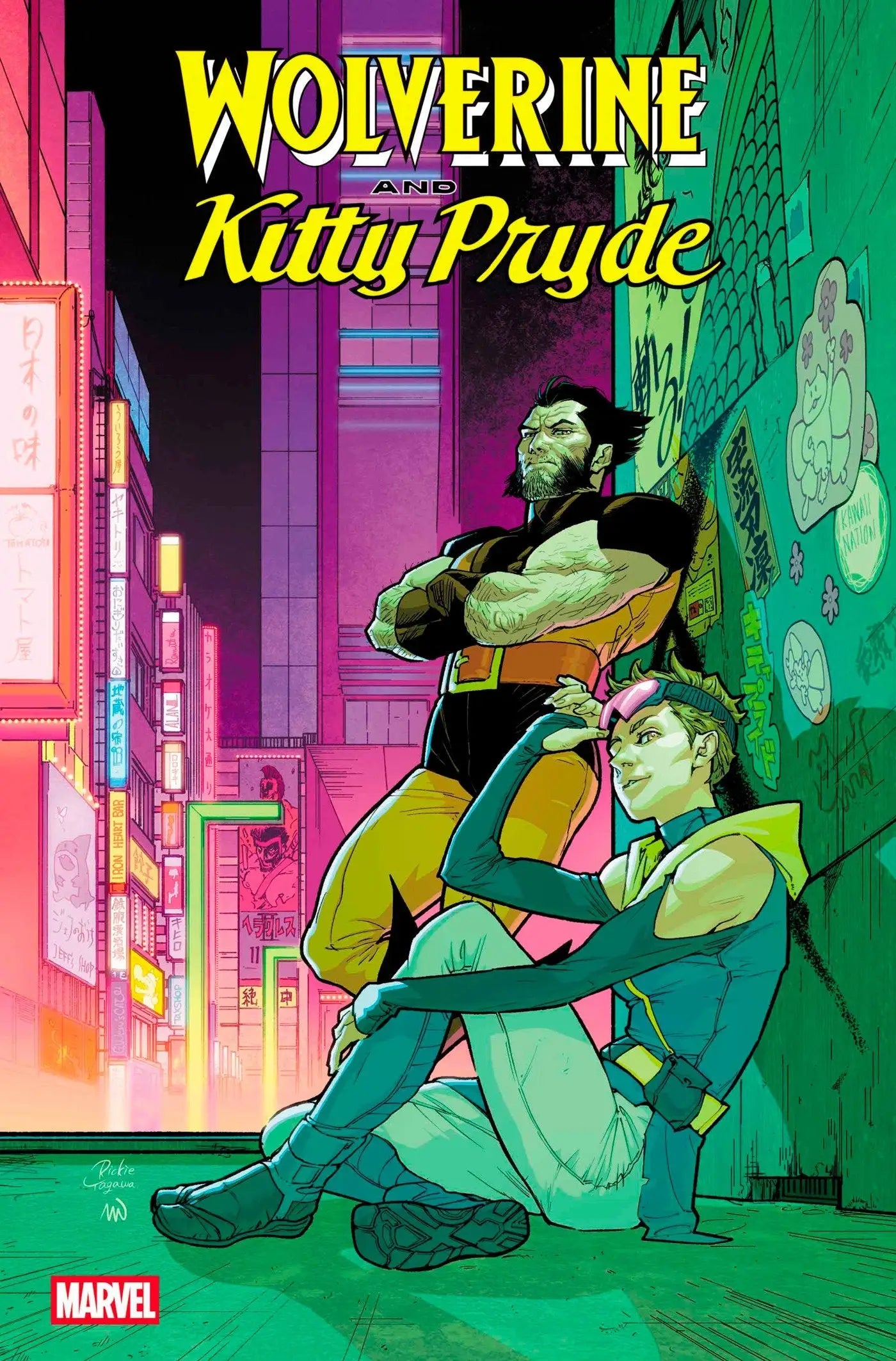 Comic book cover featuring Kitty Pryde in Wolverine And Kitty Pryde #1 Rickie Yagawa Variant