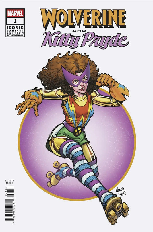 Wolverine and Kitty Pryde comic book featuring Todd Nauck Iconic Variant cover art