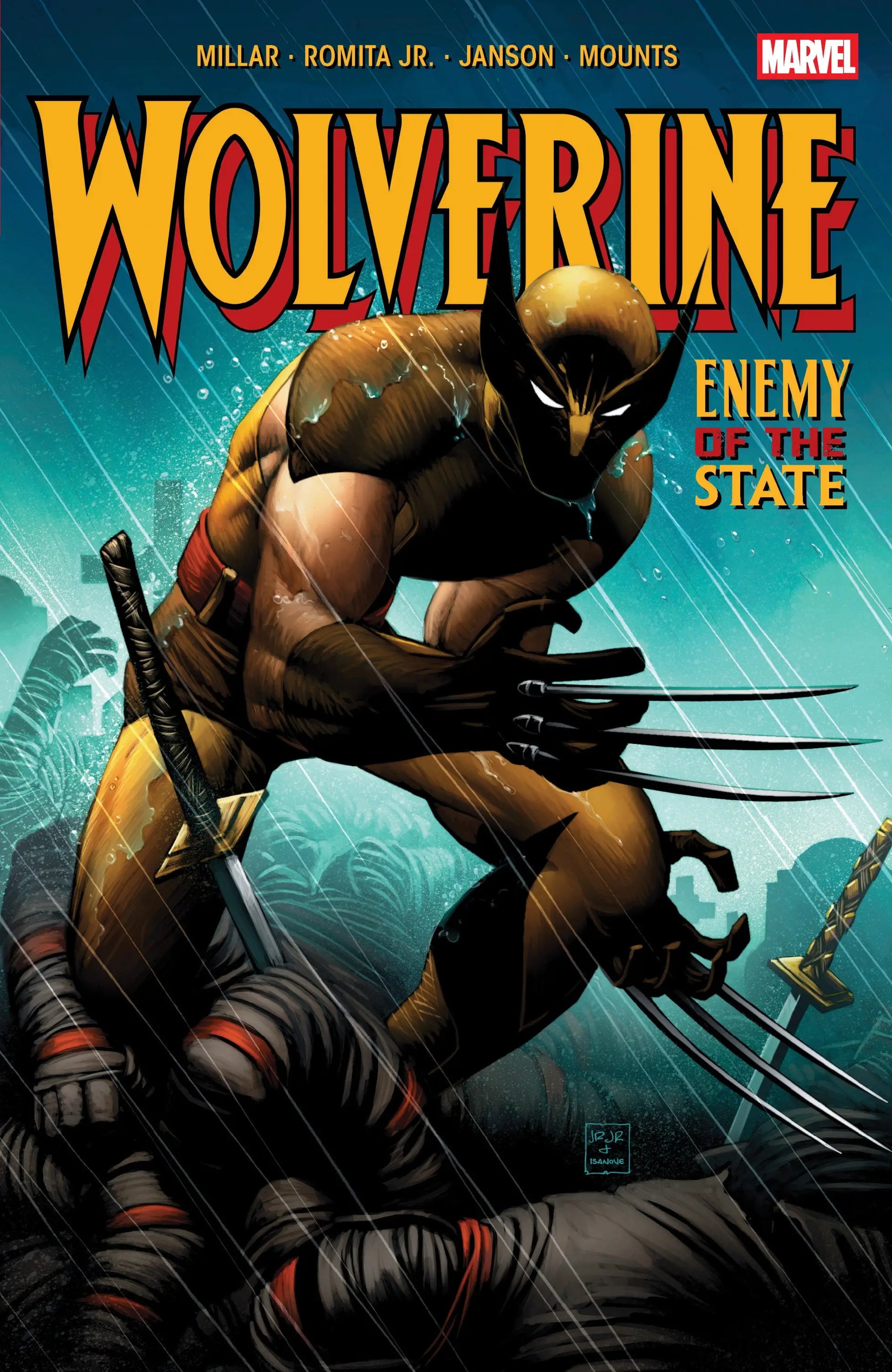 Wolverine comic book cover from Wolverine Enemy Of The State TPB series