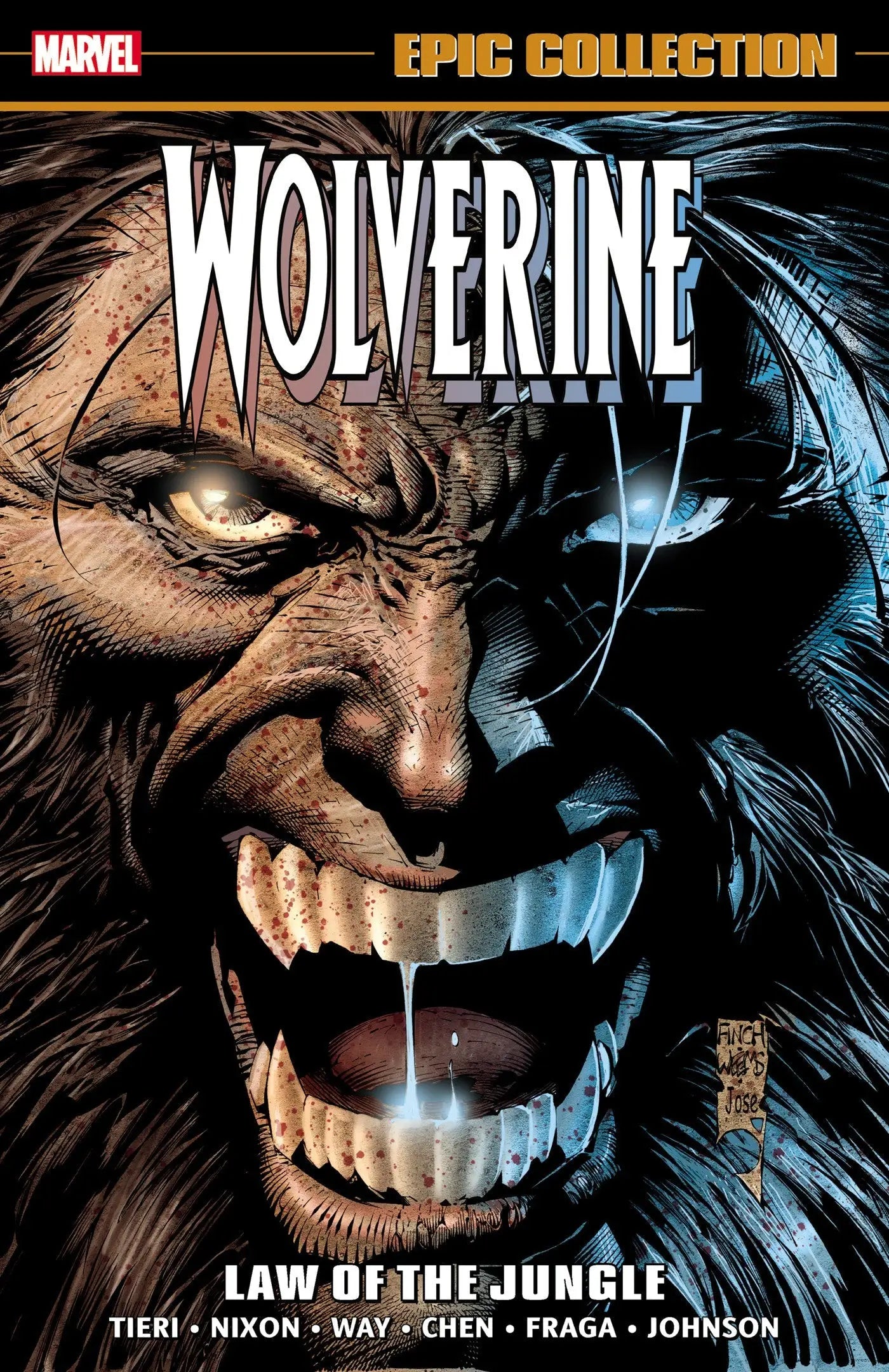 Wolverine comic book cover from Wolverine Epic Collection Law Of The Jungle