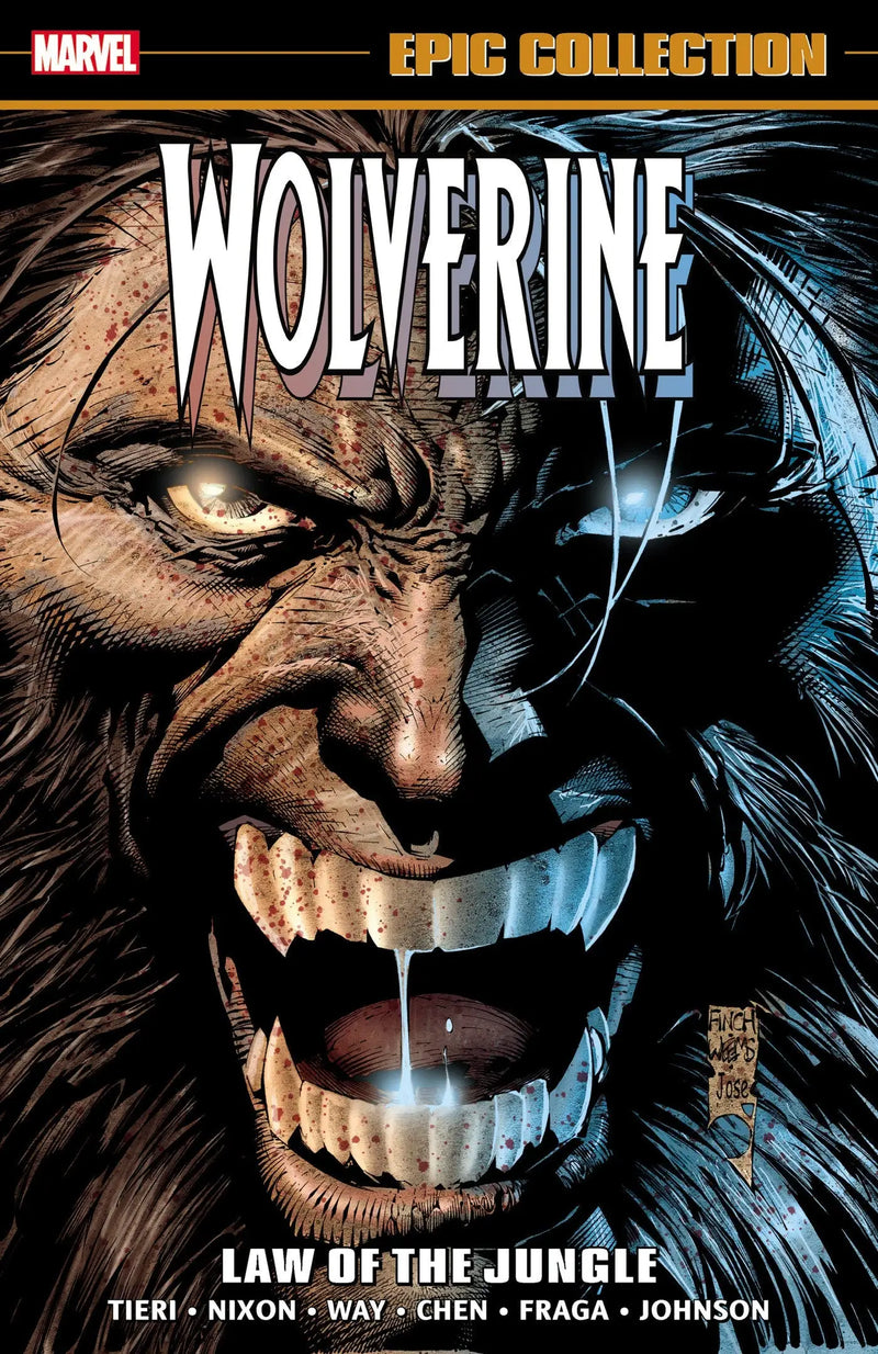 Wolverine comic book cover from Wolverine Epic Collection Law Of The Jungle