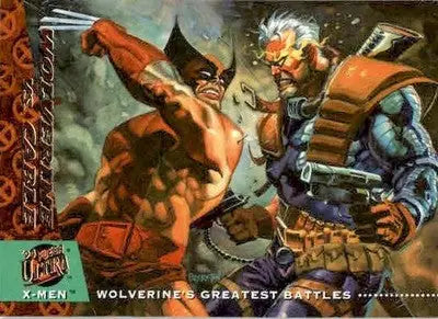 Wolverine vs. Cable - 1994 Ultra X-Men - #145 - Non_sport - Non-Sports Card Single