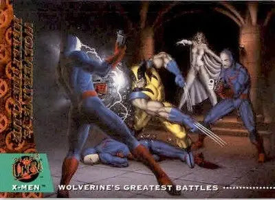Wolverine vs. Hellfire Club - 1994 Ultra X-Men - #144 - Non_sport - Non-Sports Card Single