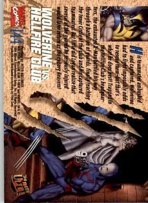 Wolverine vs. Hellfire Club - 1994 Ultra X-Men - #144 - Non_sport - Non-Sports Card Single