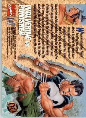 Wolverine vs. Punisher - 1994 Ultra X-Men - #147 - Non_sport - Non-Sports Card Single