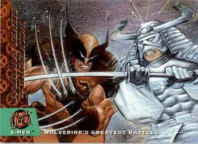 Wolverine vs. Silver Samurai - 1994 Ultra X-Men - #143 - Non_sport - Non-Sports Card Single