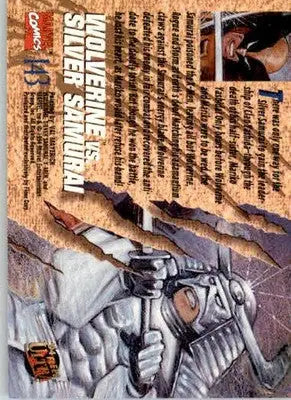 Wolverine vs. Silver Samurai - 1994 Ultra X-Men - #143 - Non_sport - Non-Sports Card Single