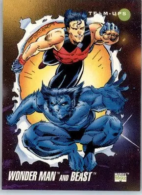 Wonder Man and Beast - 1992 Impel Marvel Universe - NM - #89 - Marvel Card Single