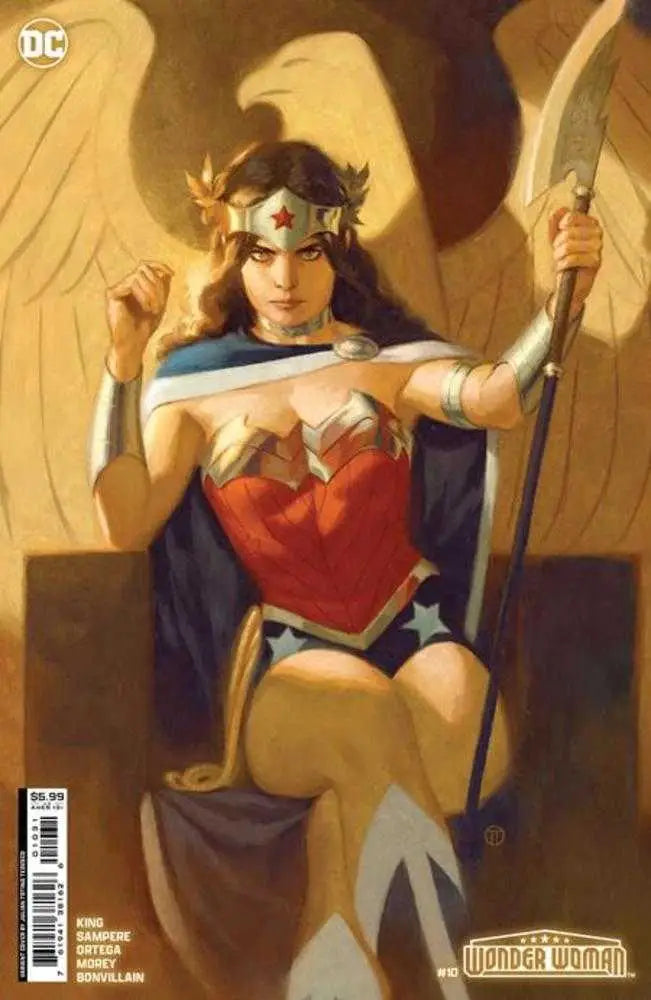 Wonder Woman #10 Cover B by Julian Totino Tedesco with wings on trading cards