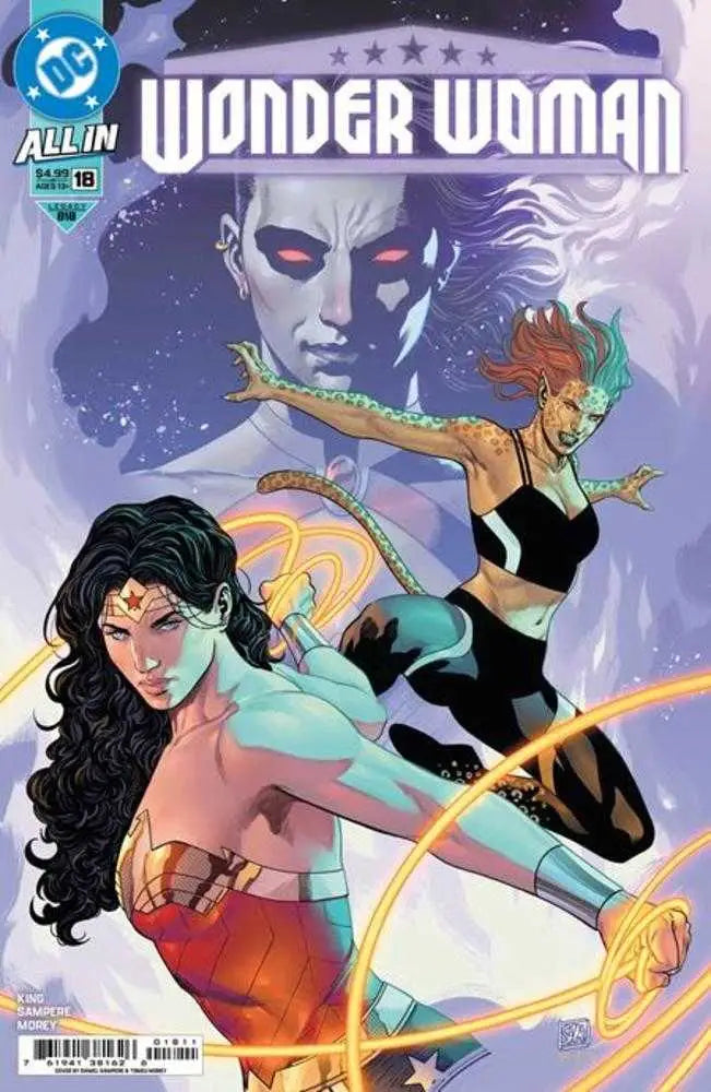 Wonder Woman comic book cover featuring artwork by Daniel Sampere from Wonder Woman #18