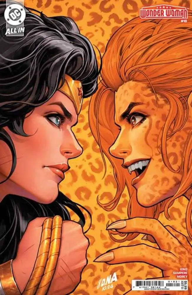 Wonder Woman comic book cover featuring David Nakayama card stock variant art