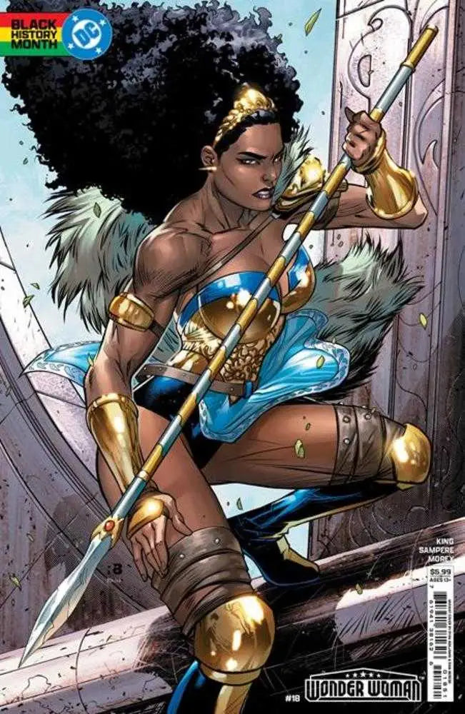 Wonder Woman #18 Cover D Ryan Benjamin Black History Month Card Stock Variant - DC Card Single