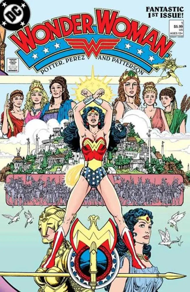 Wonder Woman (1987) #1 Facsimile Edition (2023 Edition) Cover C George Perez Foil Variant - Comic Book