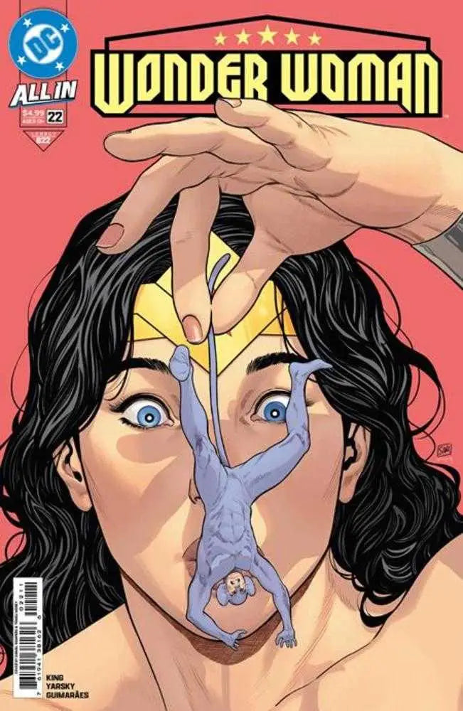 Wonder Woman #22 Cover A Daniel Sampere comic book featuring a mouse man character