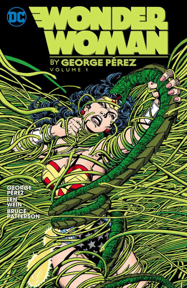 Wonder Woman comic book cover from George Perez Volume featuring iconic superhero art