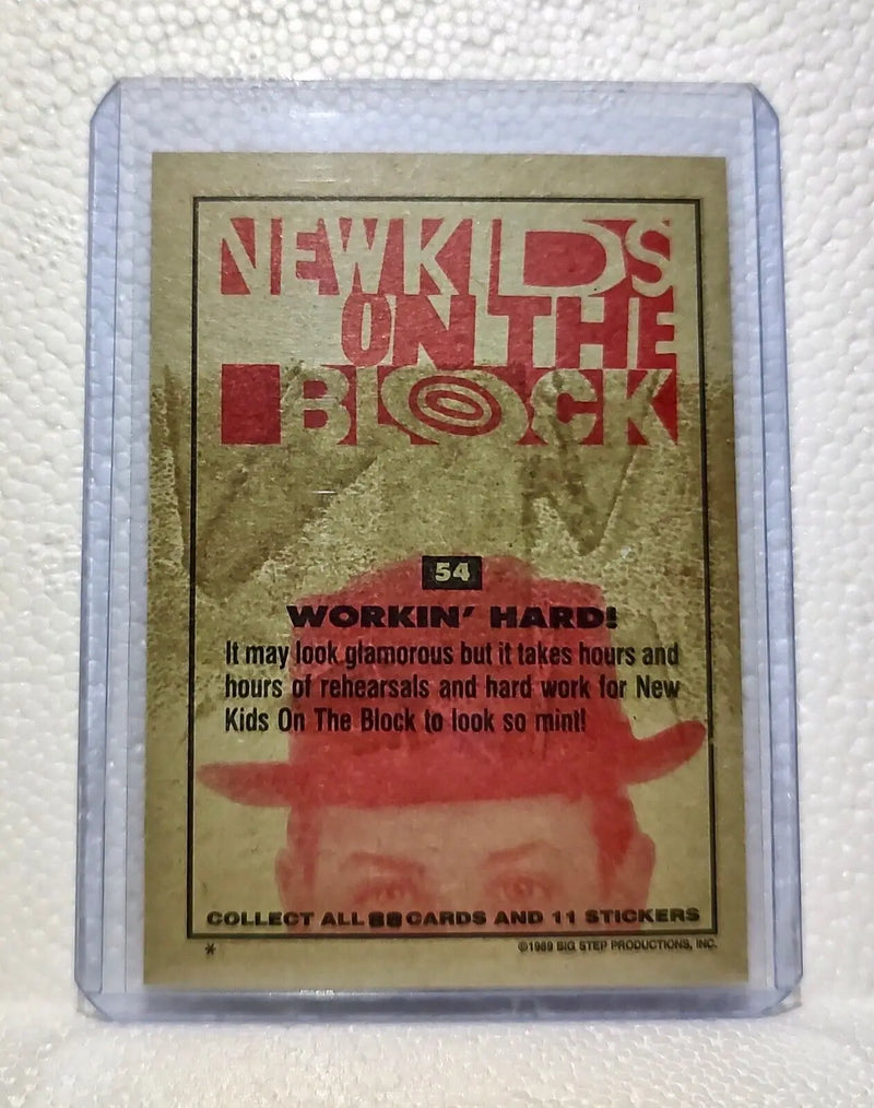 Workin’ Hard! 1989 New Kids on the Block #54 Trading Card