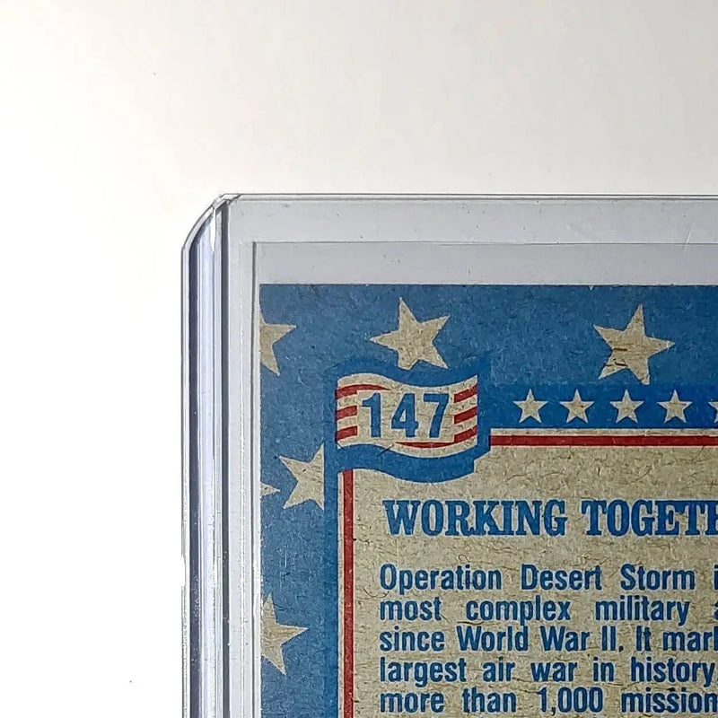 Working Together 1991 Topps Desert Storm #147 Card
