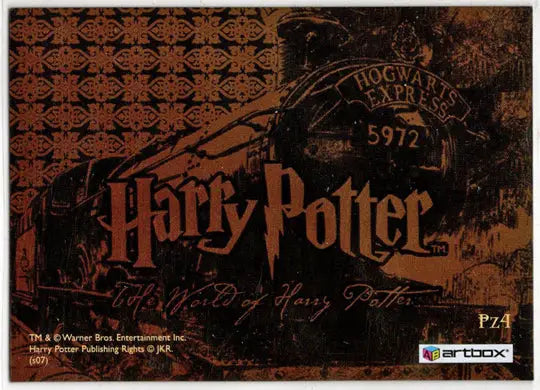 World of Harry Potter In 3D 1st Edition Lenticular Puzzle Card PZ4 - Non-Sports Card Single