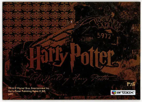 World of Harry Potter In 3D 1st Edition Lenticular Puzzle Card PZ6 - Non-Sports Card Single