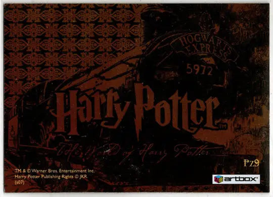 World of Harry Potter In 3D 1st Edition Lenticular Puzzle Card PZ9 - Entertainment Memorabilia