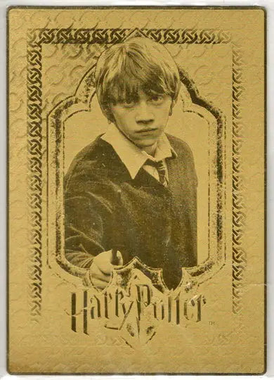 World of Harry Potter In 3D 2nd Edition Gold Foil Box Topper Card BT3 - Entertainment Memorabilia