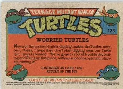 Worried Turtles - 1989 Topps Teenage Mutant Ninja Turtles - #123 - Non_sport - Non-Sports Card Single