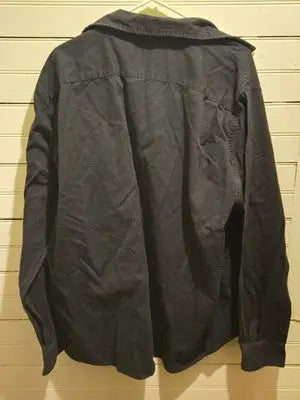 Wrangler Shirt Jacket Mens 2XL Black Flex for Comfort Long Sleeve Button Up Work - Apparel