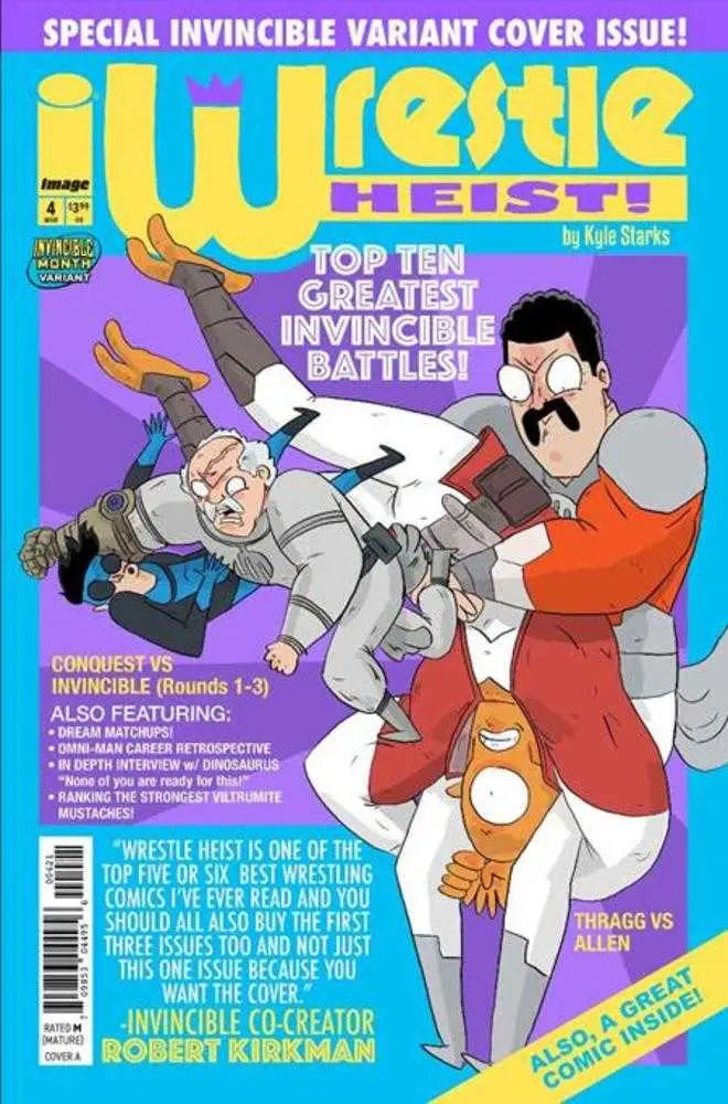 Wrestle Heist #4 (Of 5) Cover B Kyle Starks Invincible Team Up Variant (Mature) - Comic Book