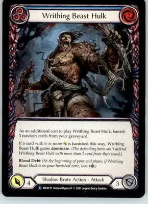 Writhing Beast Hulk (Blue) - Monarch - MON131 - Normal Unl NM - Marvel Card Single