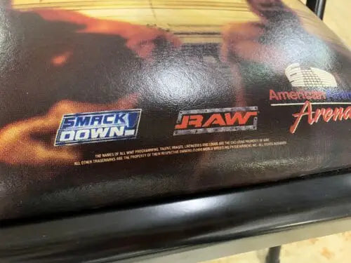 WWE 2006 Royal Rumble Event VIP Folding Chair featuring Rey Mysterio and Vince McMahon