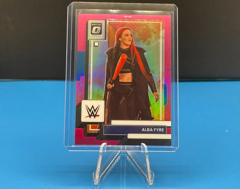 WWE 2023 PANINI CHRONICLES Alba Fyre DONRUSS OPTIC PINK #146/199 - Wrestling Card Single